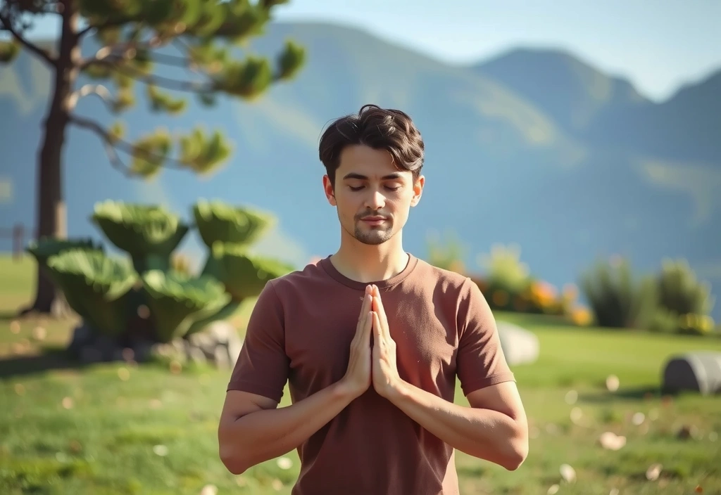 Persona che medita per ridurre lo stress